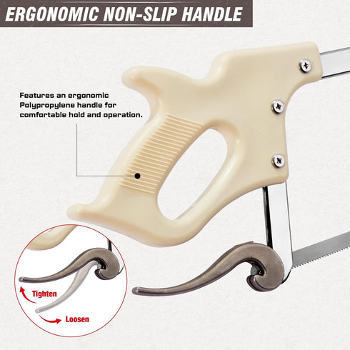 17.5-inch SK5 KATA Meat Bone Saw for Butchering: Hand Saw Butcher Saw for Meat Bone Cutting - Meat Saw for Butchering