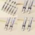 Lanxivi Yongsheng Calligraphy Fountain Pen Set, Transparent Clear with 6 Assorted Tip Sizes for Art and Writing