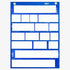 Magnetic Pocket Chart with 10 Dry Erase Cards for Standards, Daily Schedule, Activities, Class Demonstrations (Blue)