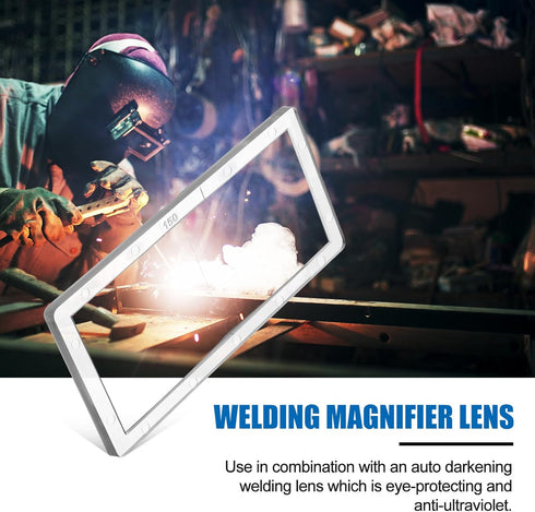 Helmets(1.0/1.5/2.0/2.5/3.0 Diopter,2" 4.25",Pc,5 Magnification Welding Lens Magnifying Helmet Replacement Lens