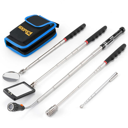 Telescoping Magnetic Pickup Tool Set, Inspection Mirror Telescoping, LED Flashlight, Cool Gadgets