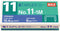Max NO111M No. 11 Mini Staples for HD-11FLK, 1/4-Inch Leg, 3/8-Inch Crown Flat Clinch, 1,000/Box by Max