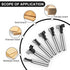 UTRUSTTO Set 1/4 Inch 6 1/4, 5/16, 3/8, 9/16, 1/2, 5/8 inch Keyhole Router Bit Shank, Pieces T Slotting Router Bits