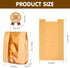 25 Packs Packaging (13.7x8.3x3.5 Inch) Moretoes Sourdough Paper Bread Bags, Bread Bags for Homemade Bread with Window