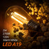 addlon LED Replacement Bulbs, 2W S14, 4 Pack, Waterproof E26 Screw Base for Outdoor LED String Lights