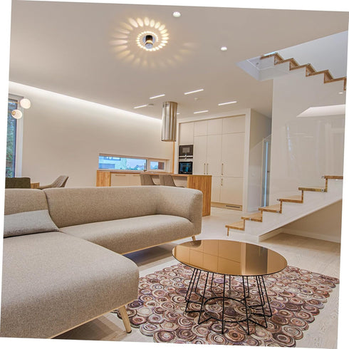 Veemoon Spiral LED Wall Sconce Energy Saving Ceiling Downlight for Bar Disco Ktv Modern Aluminium Indoor Wall Lamp