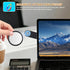 Hanezo Adjustable Cubicle Mirror for Computer Monitor to See Behind You Rear View Security Mirror for Office Cubicle