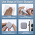 XoYoZo Door Stoppers, Wall Protector Buffer Guard, Self Adhesive Soft Rubber Crash Pad for Home Office