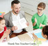 8x5.5, FaCraft Teacher Appreciation Cards - Thank You Cards for Teacher with Envelopes, Large Thank You for Helping Me