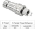 PATIKIL Hydraulic Quick Connect Coupler Set - 1 Set Carbon Steel G1/8 Female Pipe Fitting Plug Adapter