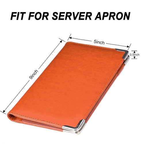 5x9 Server Books for Waitress - Waiter Book Server Wallet with Zipper Pocket, Cute Waitress Book&Waitstaff Organizer