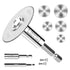 5PCS Rotary Drill Saw Blades with 2PCS 1/4" Hex Shank, HSS Cutting Disc Wheel Blades for Rotary Tools
