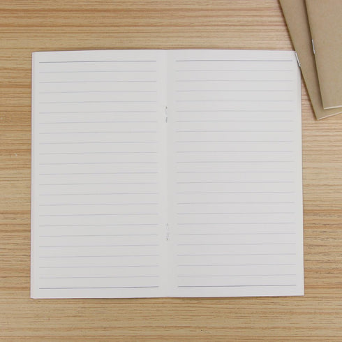 Travelers Notebook Inserts Lined Paper, Refill for Travel Journal, 7.5 X 4 Inch - Set of 3, 240 Pages