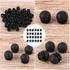 50pcs 25mm PRETYZOOM Black Round Plastic Furniture Leg Plugs Chair Glide Inserts Tubing End Caps Diameter Home Table