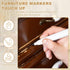 3Pcs PATIKIL Furniture Markers Touch Up, Wax Wood Filler Sticks Furniture Repair Crayons for Scratches Wood Floor Holes