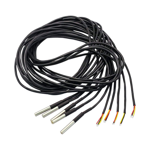 V TELESKY DS18B20 Temperature 6.6Ft Waterproof Sensor with Digital Thermal Stainless Steel Tube Probe