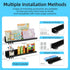KMUZAWN 2-Pack 17 Inch 14.33 lbs, Magnetic Book Shelf for Whiteboard - Reusable Metal Magnetic Shelves, Holds Magnetic
