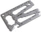 Lever Gear Toolcard Pro, 40 in 1 Credit Card Multitool, TSA Approved Slim Survival Card Wallet Tool (Silver)