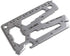 Lever Gear Toolcard Pro, 40 in 1 Credit Card Multitool, TSA Approved Slim Survival Card Wallet Tool (Silver)