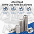 MroMax 50Pcs M3 x 4mm Flat Set Screw, 304 Stainless Steel Internal Hex Allen Head Drive Cup Point Set Screws
