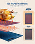 7 Settings, Food Warming Mat, Silicone Heating Tray with Temperature Quick Full Surface Heating Pad, Thermochromic