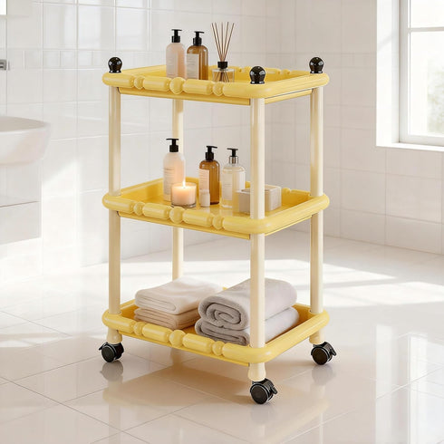 88lb 3-Tier 30cm 33cm 4 Rolling Cart, Heavy-Duty Utility Storage Cart with Capacity, Organization, Tier Height, Width