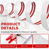 Flexible Wall Corner Protector Moulding Trim, Peel and Stick Self Adhesive Wall Guards for Edge Corner (White, 0.8 in x