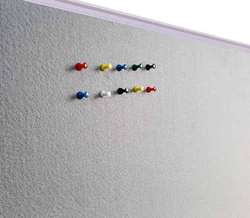 XBoard Grey Fabric Bulletin Board 36 x 24 inch, Wall Mounted Fabric Message Notice Board with Silver Aluminum Frame.
