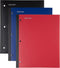 Mintra Wireless Notebook 3 Pack, 80 Sheets College Ruled (Black, Blue, Red)