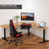 Clamp on Desk Corner Sleeve with Drawer, L Desk Connector Platform with Under Desk Drawer for Extender Desk Space