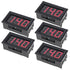 5 Pack Digital Mini Voltmeter DC 5-120V with 0.56 inch LED Display for Motorcycle Battery Monitor (Red)