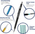 Pacific Arc Mechanical Pencil Set, .5 mm, .7mm, .9 mm with 3 Spare Erasers, Refillable Lead Pencil Holder for Drafting,