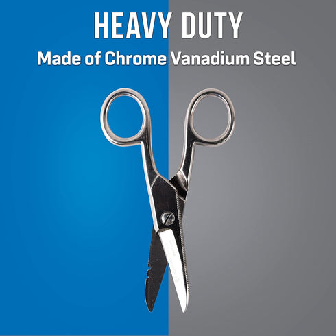 Jonard Tools ES-1964DS Stainless Steel Free-Fall Electrician's Scissors For Reduced Hand Fatigue by JONARD TOOLS