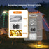 3 1 19 30s 32.8 TOHETO Camping String Lights, in Upgraded Retractable RGB Outdoor String Lights with Lighting