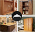 12PCS Cabinet Triangle Bracket, 90 Degree Corner Support Braces for Countertop, Plastic White Cabinet Brackets