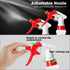 Rtteri 24 Pcs 16 oz Plastic Spray Bottle for Cleaning, Leak Proof and Reusable for Various Uses, Red and White