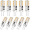 DiCUNO G4 LED Bulbs 12V 1.2W Replacement for JC Type G4 Bi-Pin Base Light Bulbs, Warm White 3000K, 10-Pack