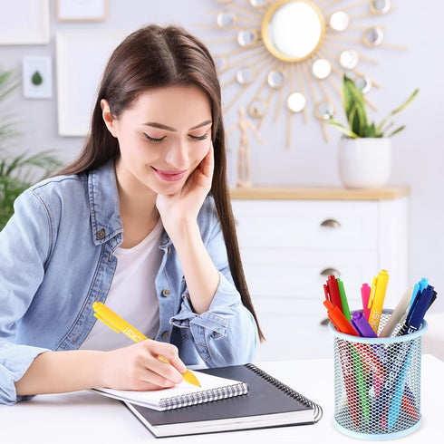 Crtiin 10 Pcs Funny Pens, Multicolored Snarky Office Pens with Complaining Quotes, Novelty Gifts for Friends (Negative)