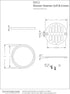 Westbrass Polished Chrome Shower Strainer Set with Screws, Grill and Crown, D312-26