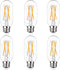Dimmable E26 LED Light Bulb 6W, 60W Equivalent, Antique Clear Edison Filament Bulb, 600 Lumens, 2700K, Pack of 6