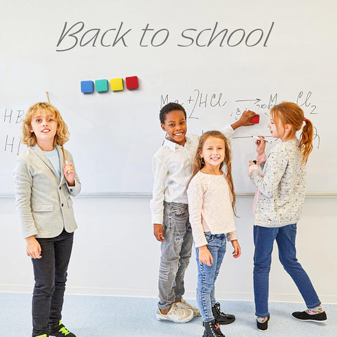 Dry Erase Erasers - IHPUKIDI 24 Pack Magnetic Whiteboard Dry Eraser Chalkboard Cleansers for Classroom Home Office