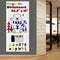 Magnetic Whiteboard Paper for Wall 46.3" x 18", Adhesive Dry Erase White Board Sticker with 53 Magnetic Letters, 6