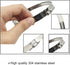 4" (Diameter) Adjustable 304 Stainless Steel Duct Clamps Hose Clamp Pipe Clamp Air Ducting Clamp (4Pcs, 91mm-114mm)