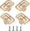 DLOULP 4Pcs Drawer Pulls Metal Dressers Knob Cupboard Handle Modern Furniture Handle Simple