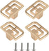 DLOULP 4Pcs Drawer Pulls Metal Dressers Knob Cupboard Handle Modern Furniture Handle Simple