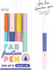 Ooly Fab Fountain Pen Pack of 4, Black Ink Pens with Refillable Ink Cartridges, Fine Tip for Calligraphy Drawing