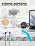 TFZUJDS Magnetic Silicone Cable Clips with No-Residue Strong Adhesive Desk, Under-Desk, Nightstand, Wall, Car, Office