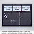 Ultimate Office Fabric Bulletin Board 24 x 18 Memo Board PLUS with 3 Photo Frames and Jumbo Pushpins
