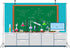 BELECO 9x6ft Science Lab Backdrop, Cartoon Chemistry Classroom Equipment Blackboard Background