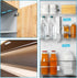 Tucnoeu 20pcs Under Cabinet Light Adhesive Magnetic Strips, Replacement Metal Strips for Magnets with Adhesive Backing